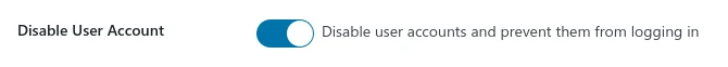 Activate Disable User Accounts Module