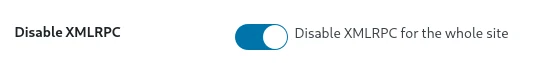 Activate Disable Xmlrpc