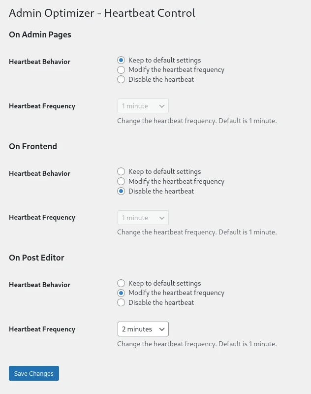 Configure Heartbeat Control Module1