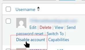 Disable Single User Accounts