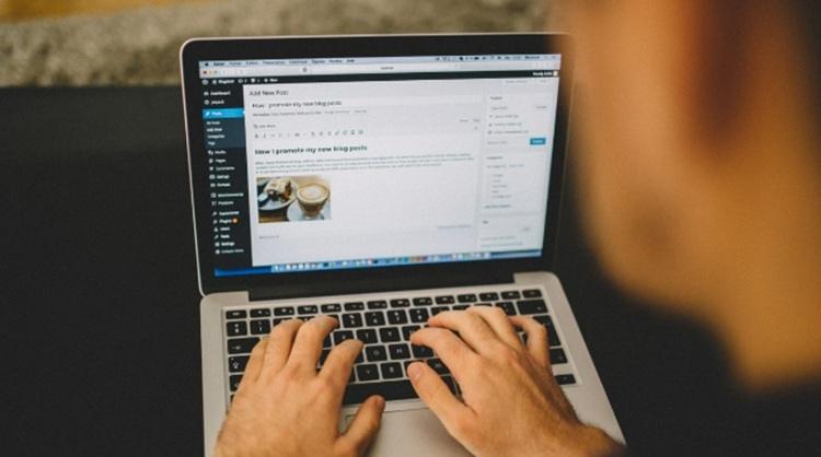 Editing a post in WordPress.