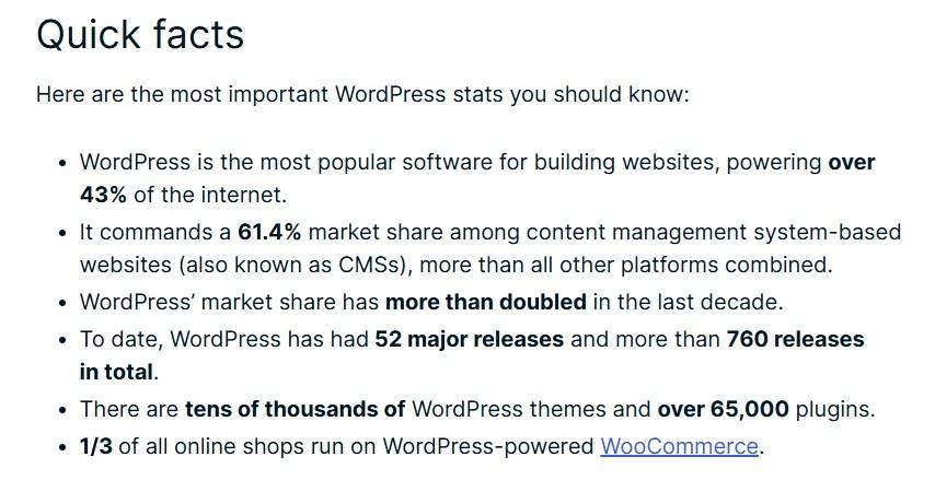 WordPress stats directly from WordPress.