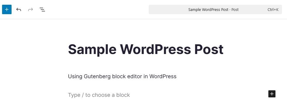 Example of using Gutenberg block editor to speed up WordPress without plugins.