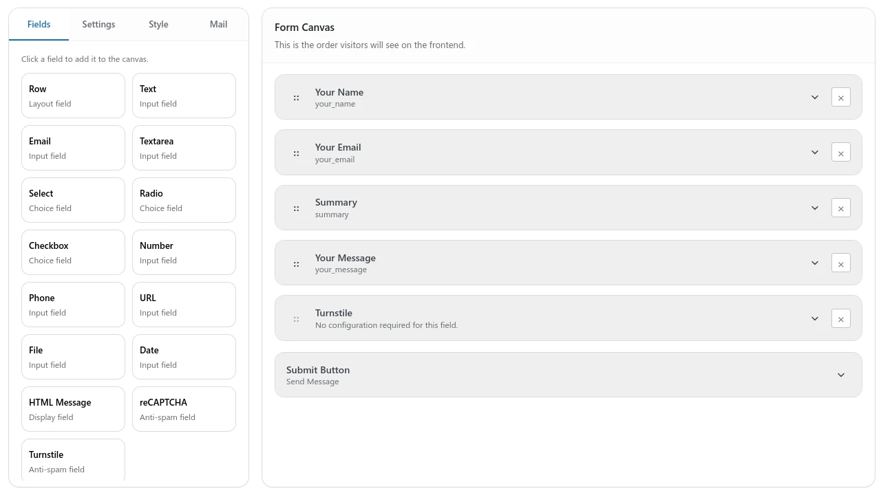 Admin Optimizer Form Builder