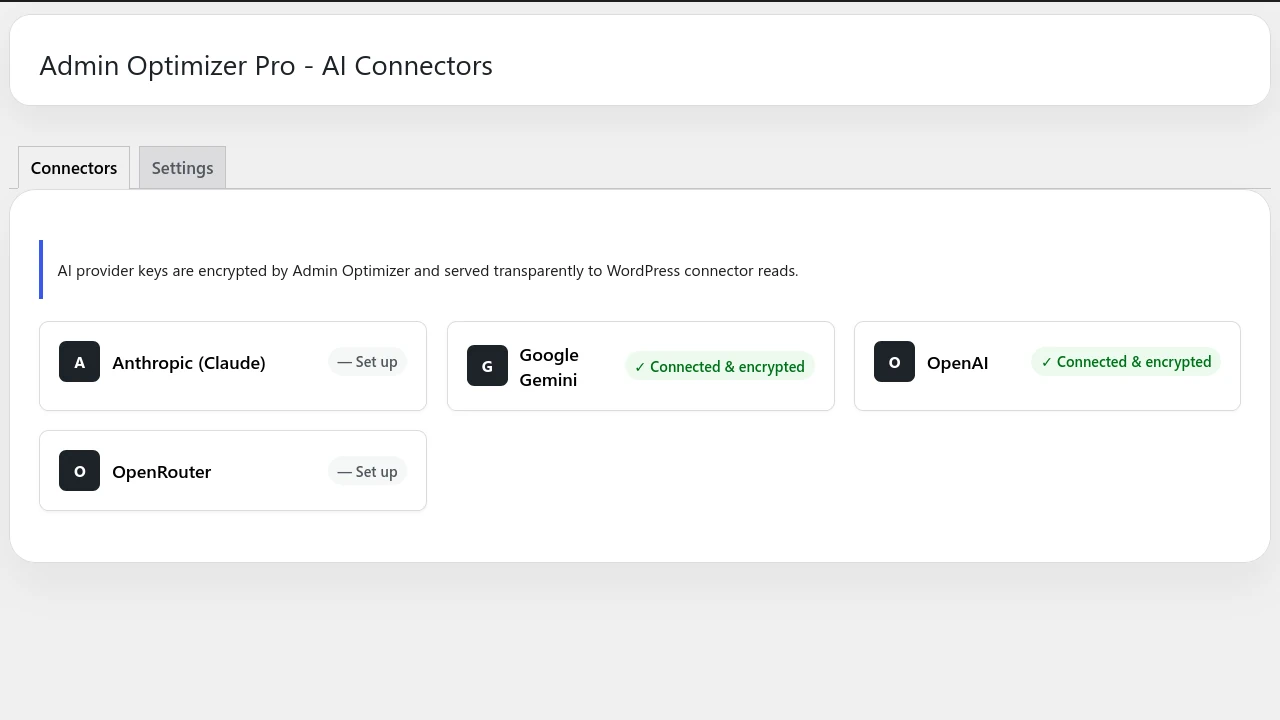 Admin Optimizer Ai Connectors Module Featured