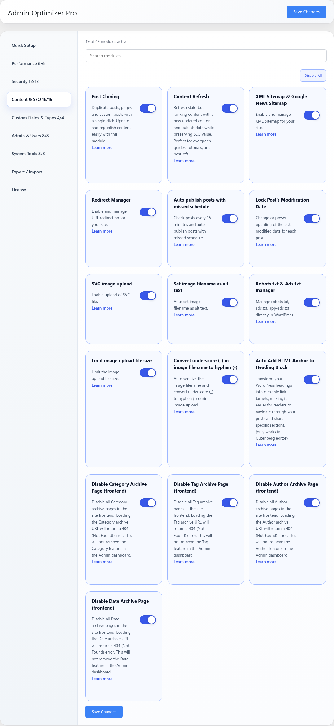Auto Add HTML Anchor to Heading Block settings toggle