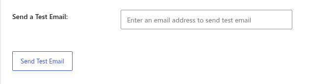 SMTP Mail test email interface